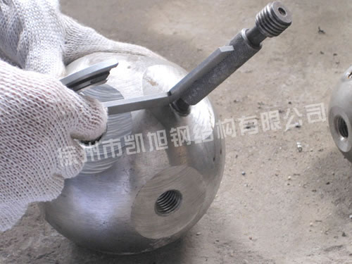 螺栓球網(wǎng)架中螺栓球角度復(fù)檢
